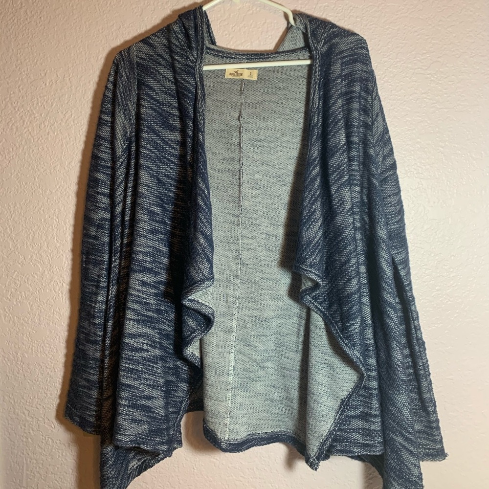 Hollister Easy Textured Cardigan Navy